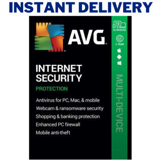 AVG Internet Security 2023 10 Devices 1 Year 
