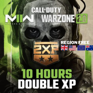 10 Hour Double XP COD MW2 Code - 10 Pack / 600 Minutes of 2XP / COD Call of Duty: Modern Warfare 2 & Warzone 2.0